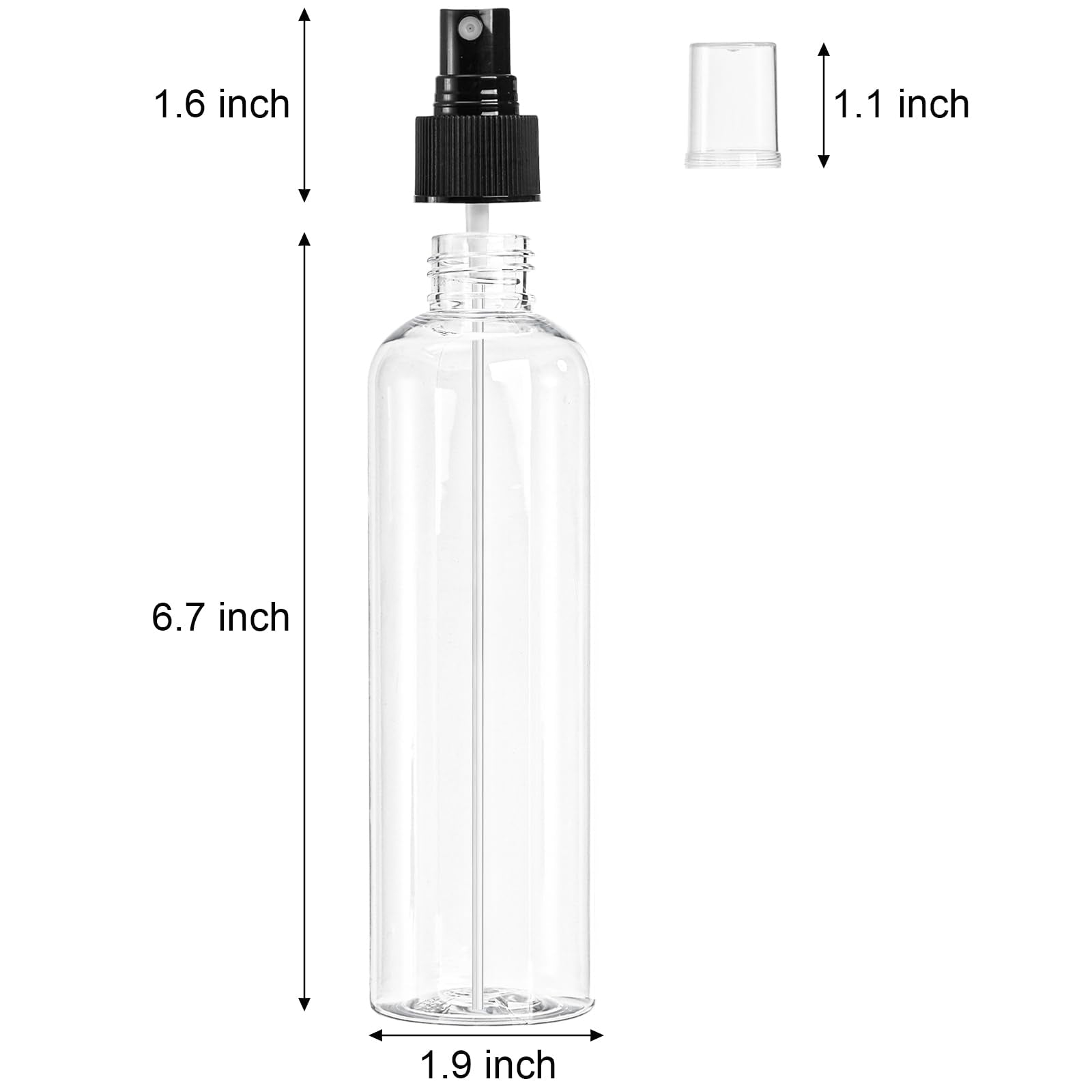 Bekith flacons spray 8oz, usage facile, idéal pour brume légère et désodorisant d'intérieur.