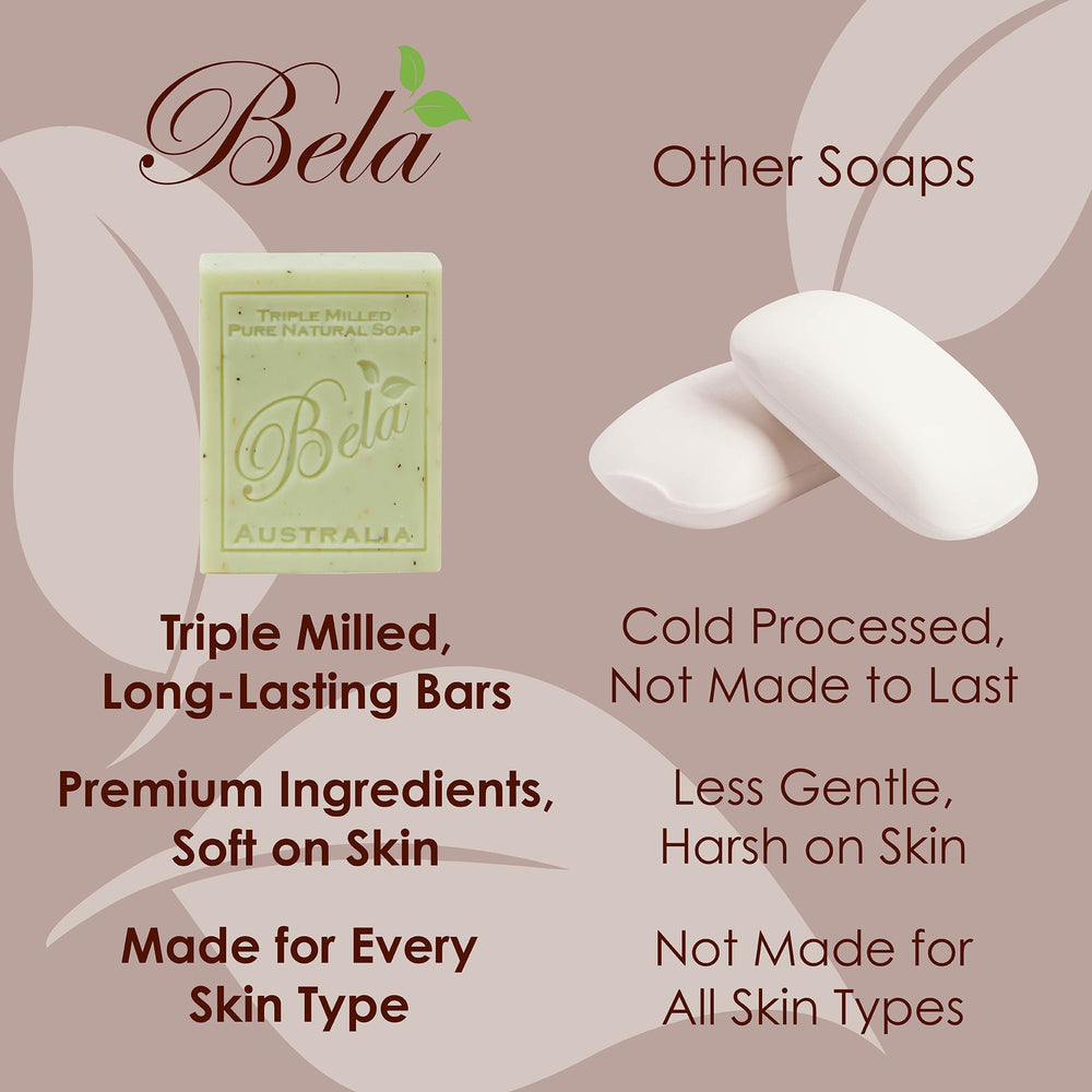 BELA Savon écume-crème, lavage en douceur pour tout le corps.