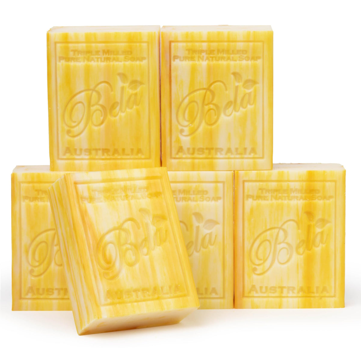 BELA Savon miel-lait-chevre, texture onctueuse pour visage et corps.