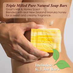 BELA Savon triple-moulage, barre dense et mousse riche pour peau douce.