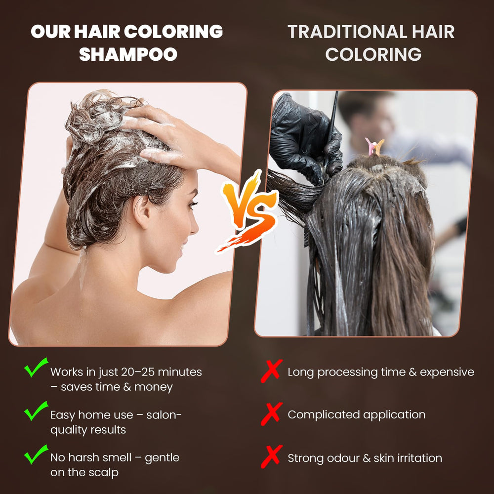 BELEZALIB Résultat couleur noir brillant — cheveux foncés et aspect naturel.