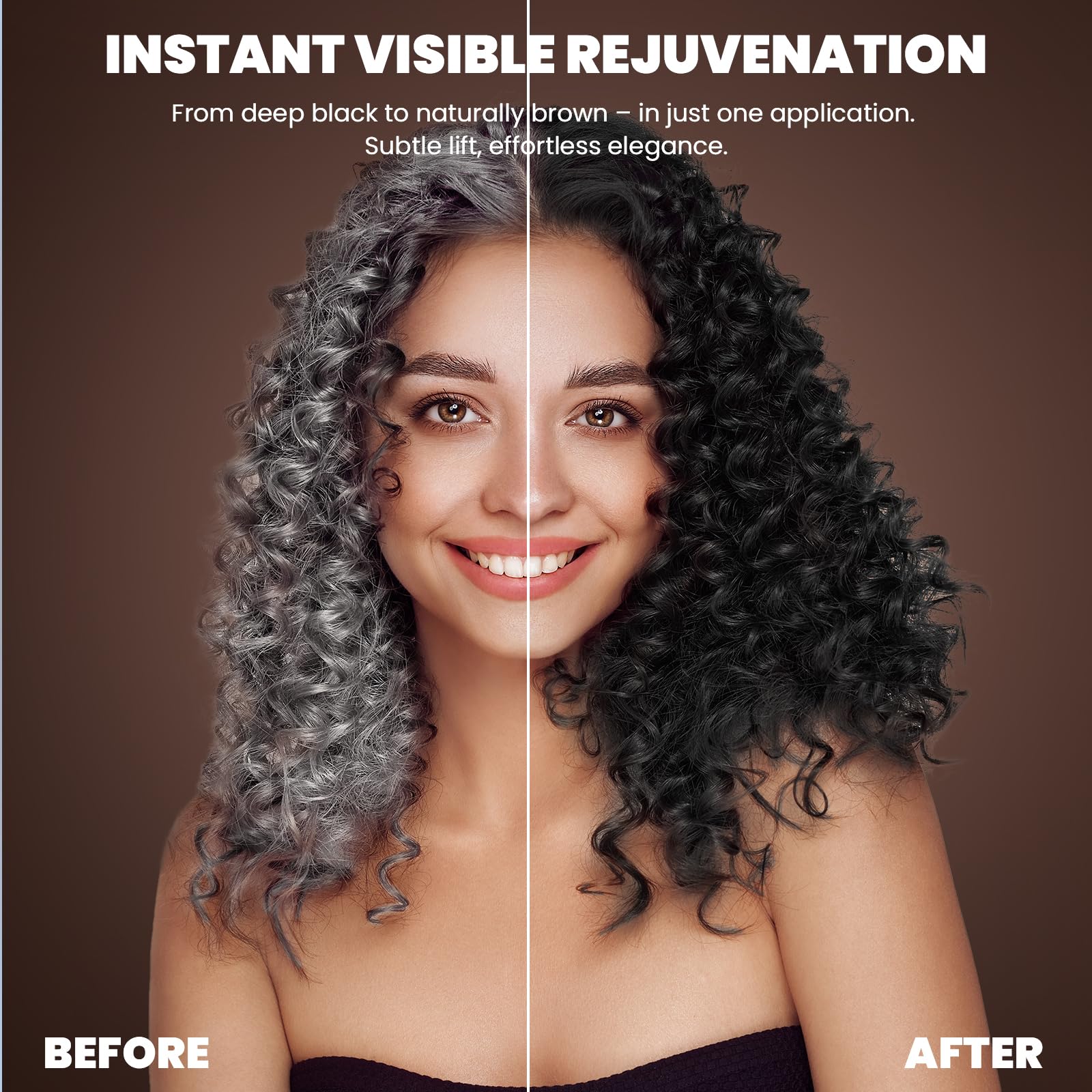 BELEZALIB Shampoing colorant — mousse dense qui colore et conditionne les cheveux.