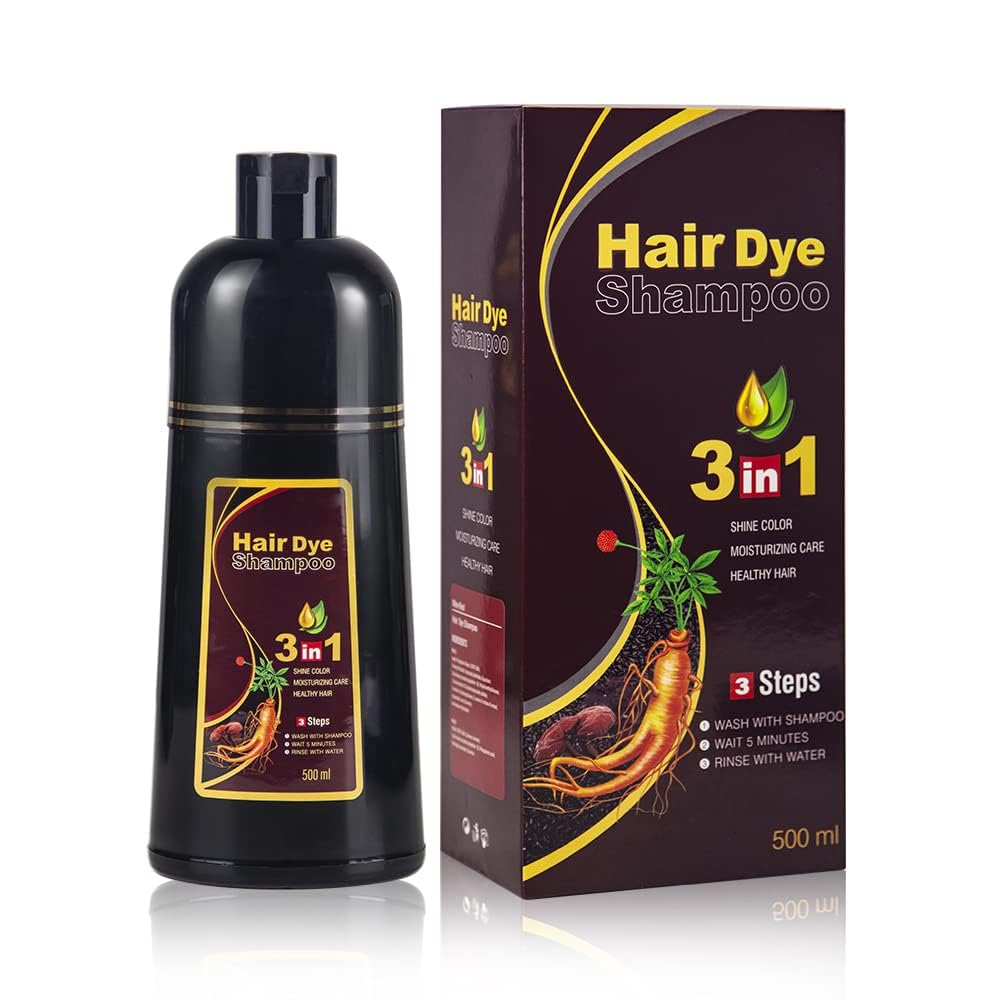 BELEZALIB shampoing colorant brun foncé: application simple et couverture nette des cheveux gris.