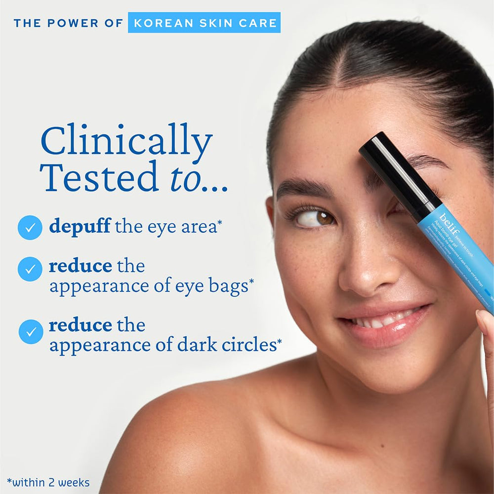 application rapide du gel Yeux Aqua Bomb dans la routine quotidienne