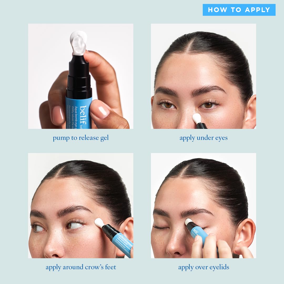 sensation de fraîcheur lors de l’utilisation du gel Yeux belif