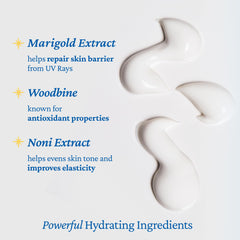 belif Aqua Bomb SPF45, ingrédients calendula et noni pour soin hydratant.