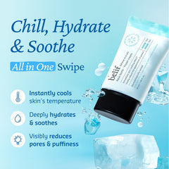 Belif Aqua Bomb: texture gel légère à appliquer facilement sur le visage.