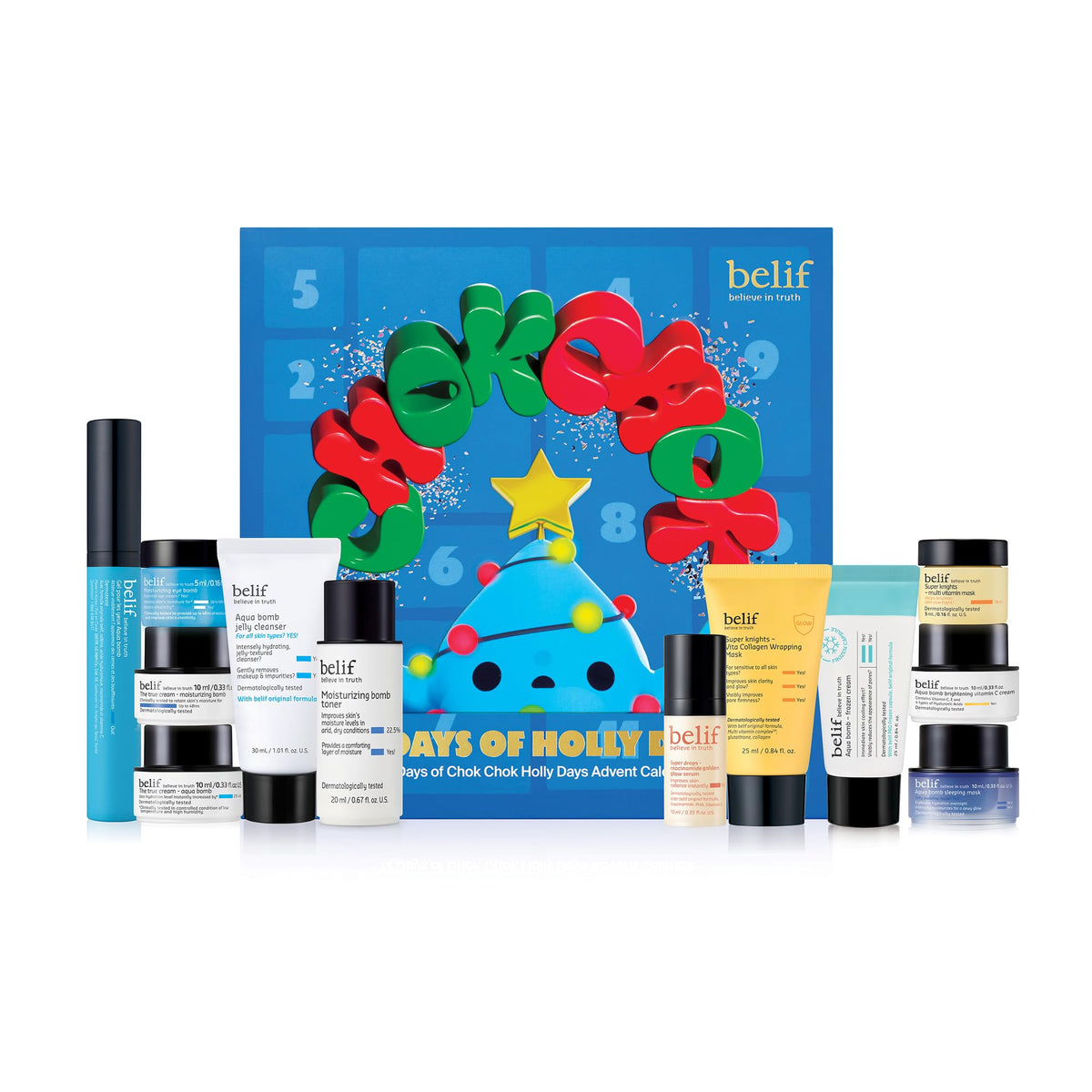 Coffret Belif calendrier Avent extérieur festif prêt à offrir