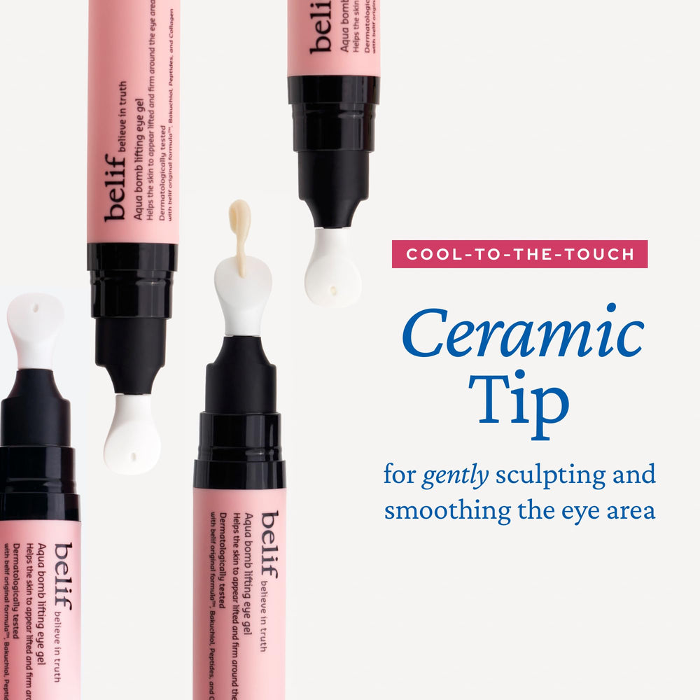 belif sérum yeux rétinol – application matin, regard plus frais.