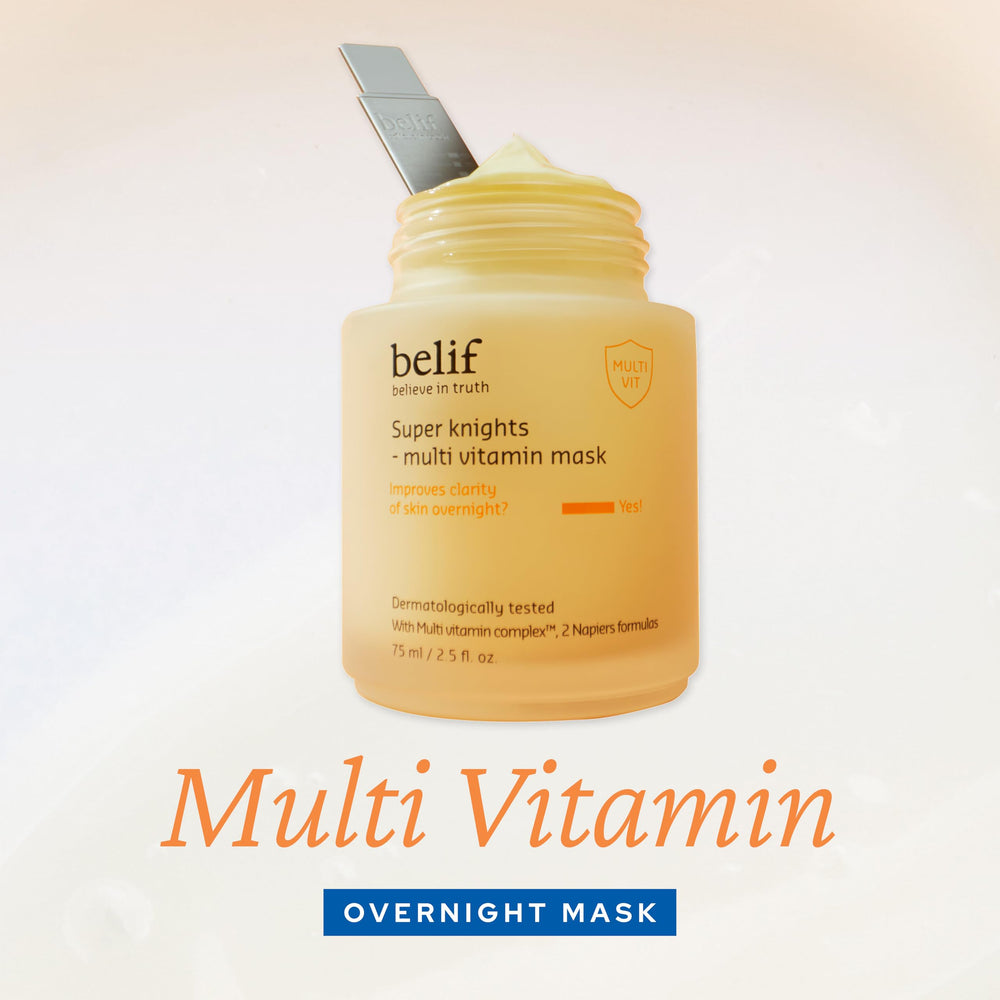 Belif Vitamin C Overnight Butter Mask - formule multi-vitamine nourrissante pour la peau.