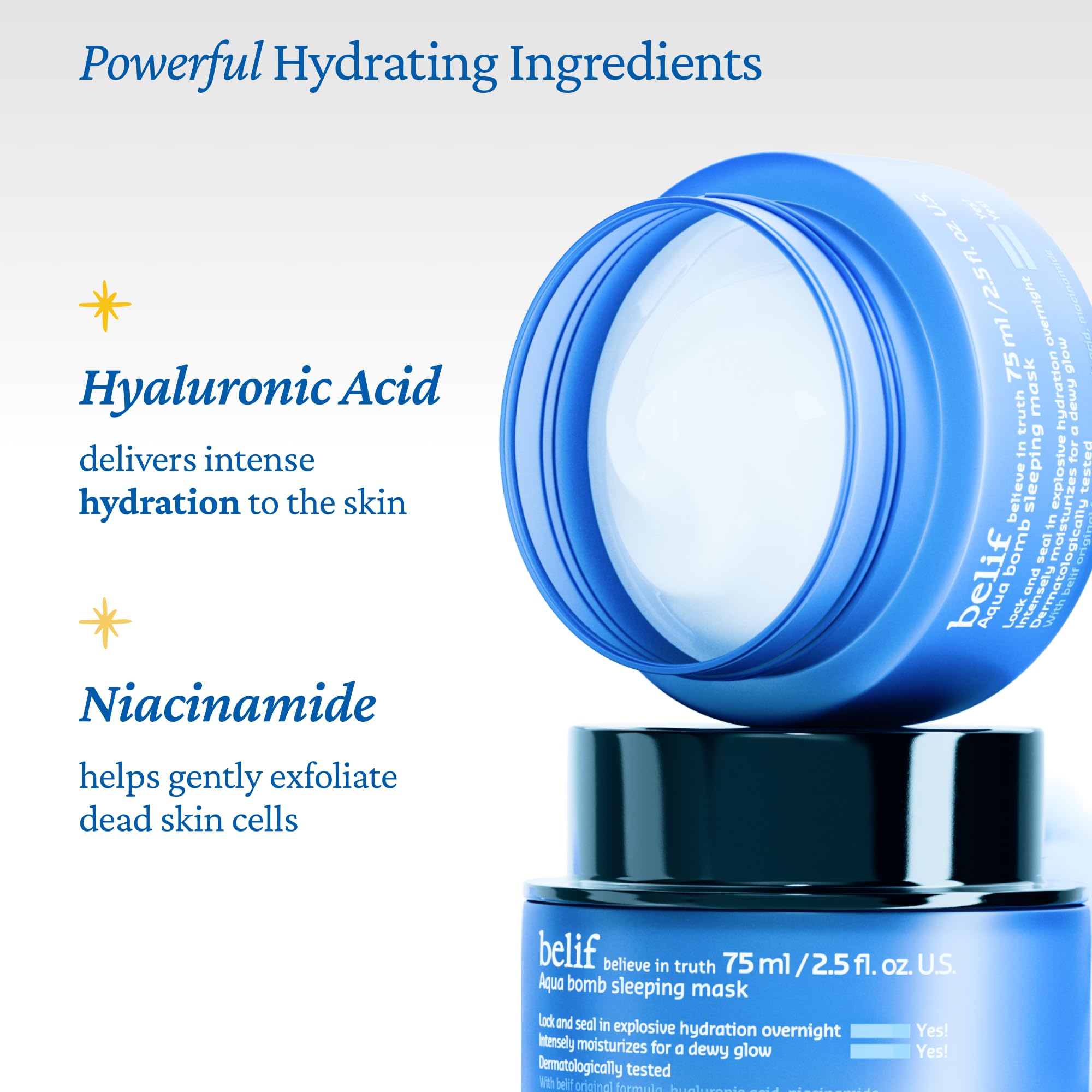 Belif Gelée Vitamine E épouse les contours avec une texture mémoire.