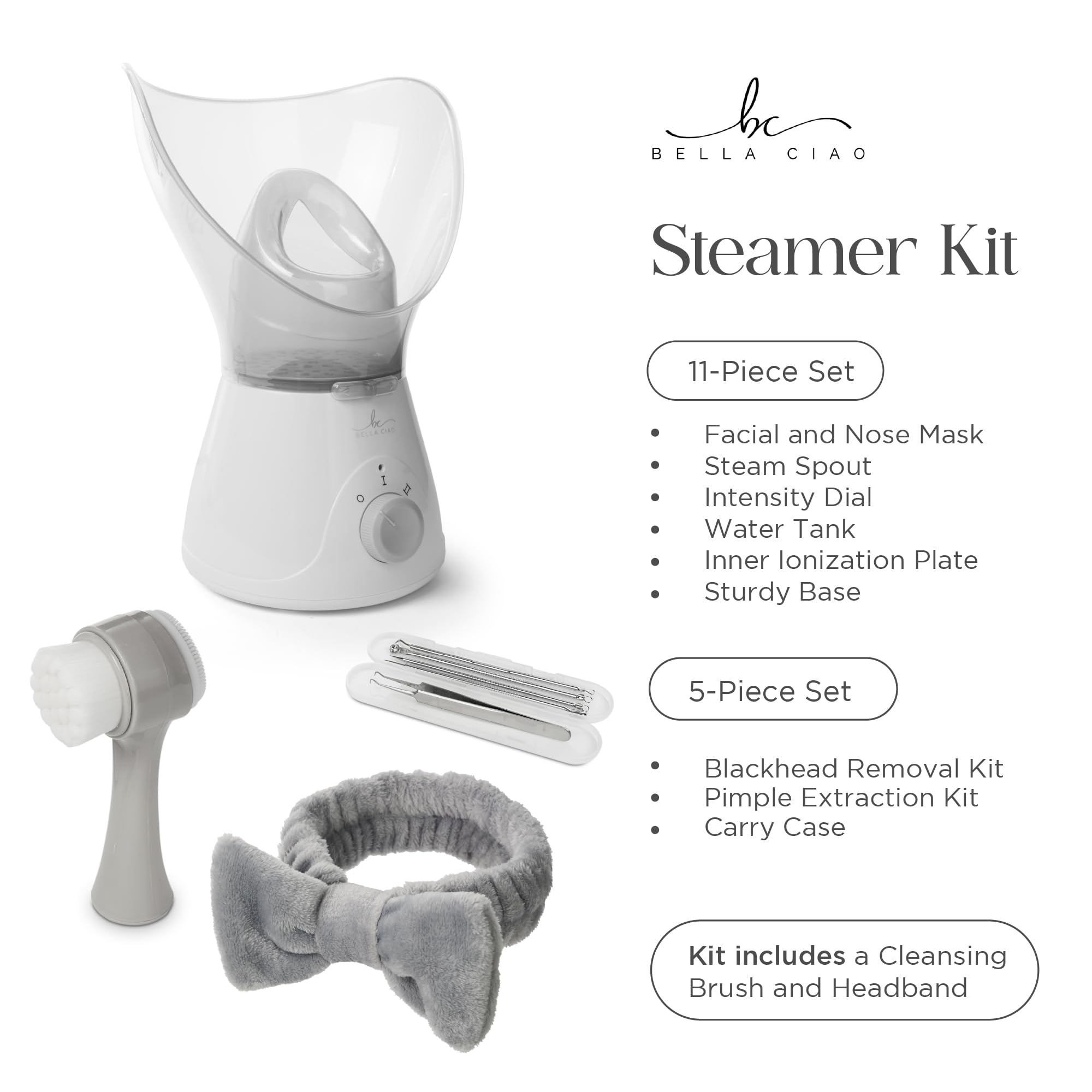 Accessoires soins pores Bella Ciao pour une routine beauté à domicile.