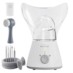 Bella Ciao vapeur faciale en action pour un nettoyage en profondeur du visage.