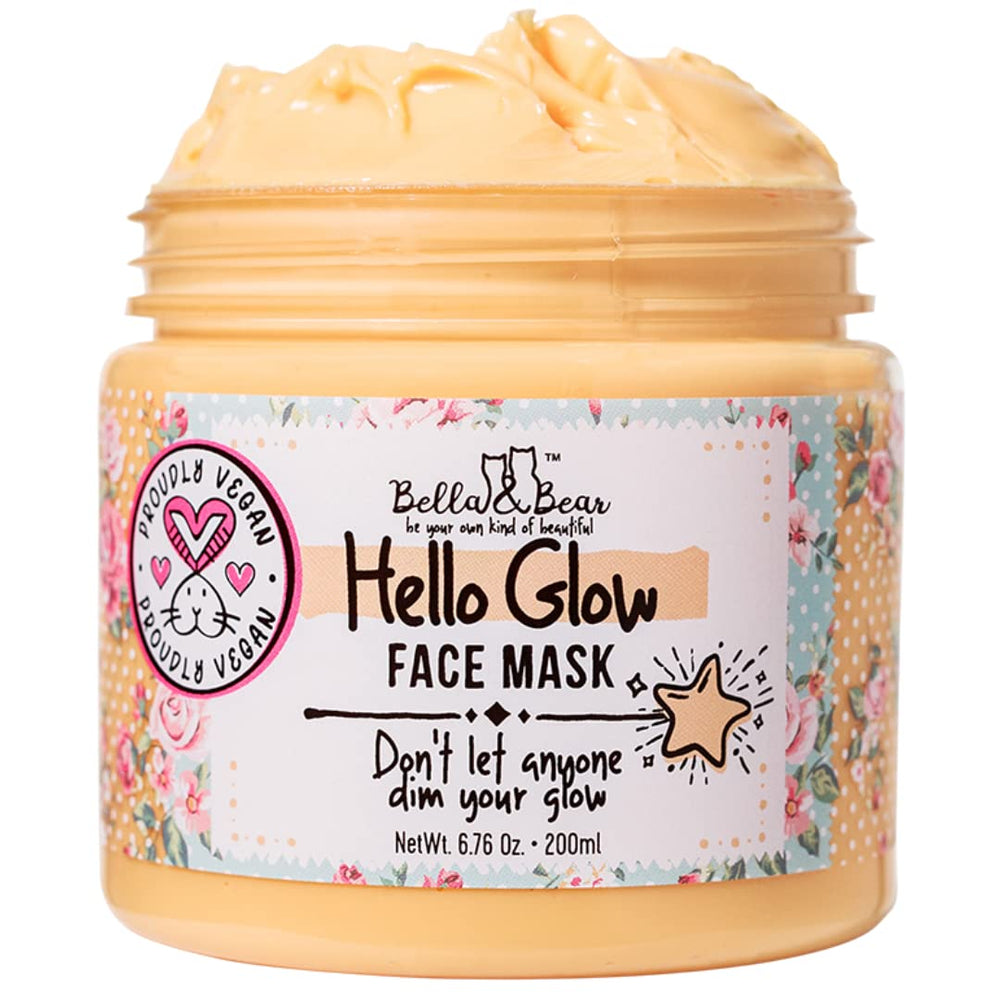Bella et Bear Hello Glow pot texture argileuse pour peau lumineuse