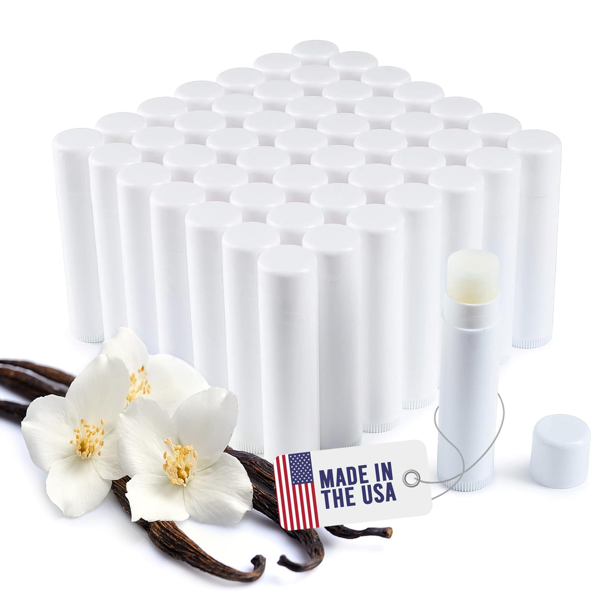 Baume lèvres Belladonna en tubes bulk sans étiquette prêt à personnaliser pour promotions.