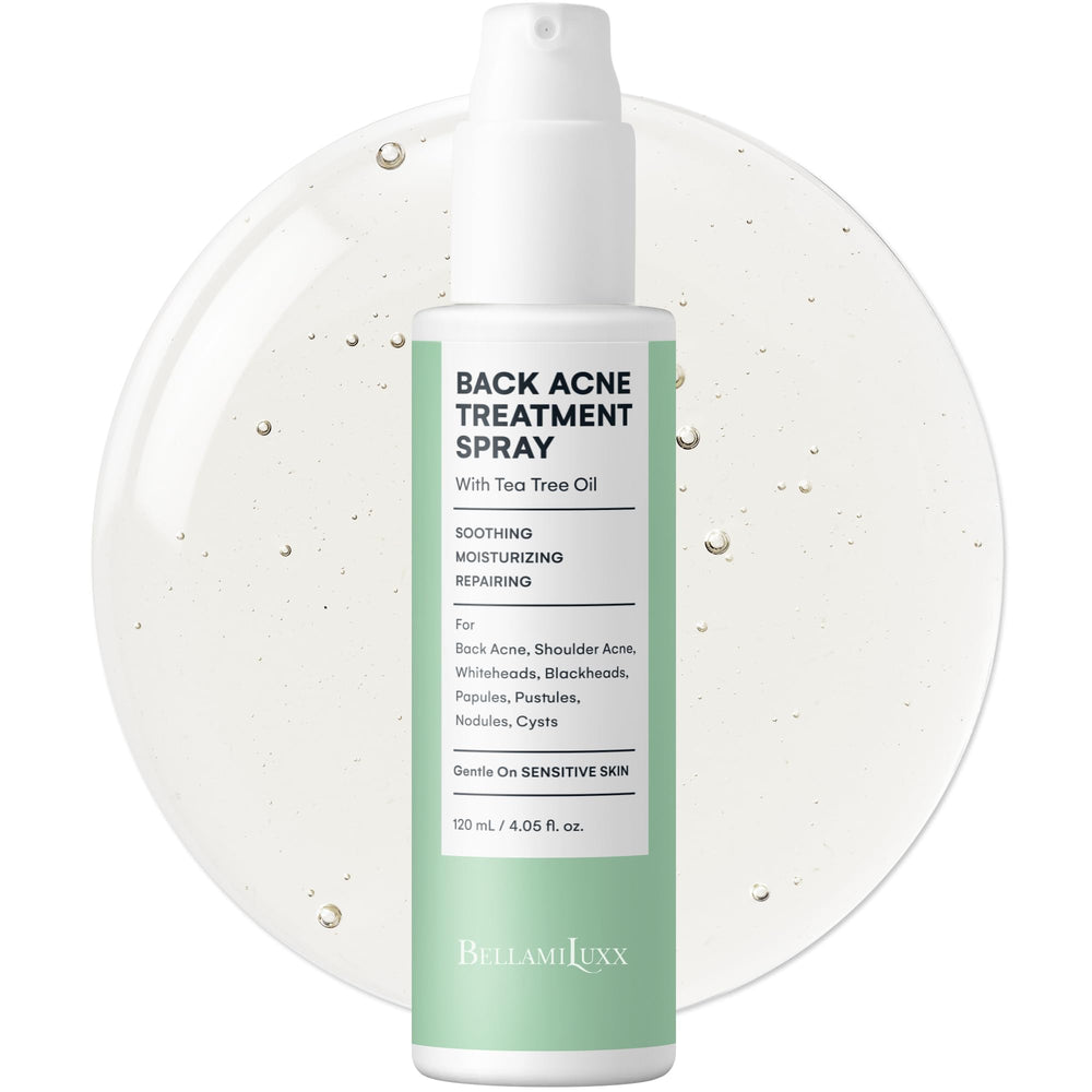 BellamiLuxx Bacne Spray Pompe: action ciblée sur le dos pour une peau plus nette.