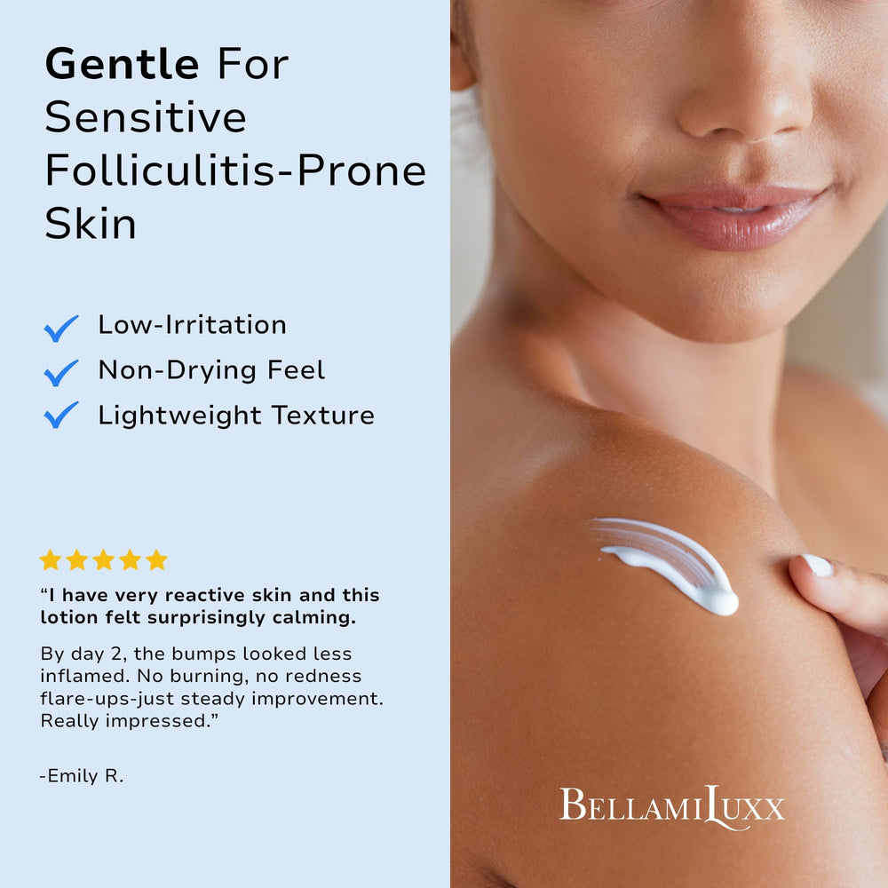 BellamiLuxx Lotion usage quotidien, absorption rapide et fine.