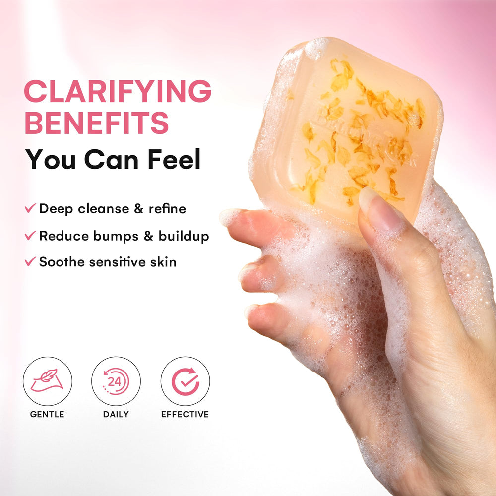BellamiLuxx savon corps purifie en profondeur les pores bouchés.