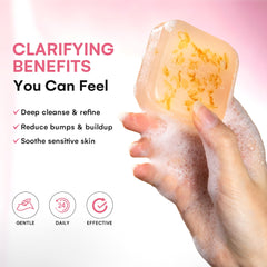 BellamiLuxx savon corps purifie en profondeur les pores bouchés.