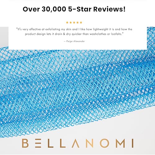 Bellanomi éponge bleue, mousse riche prête à la douche