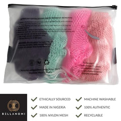 Éponge Bellanomi Sapo africaines Blush pour exfoliation durable.