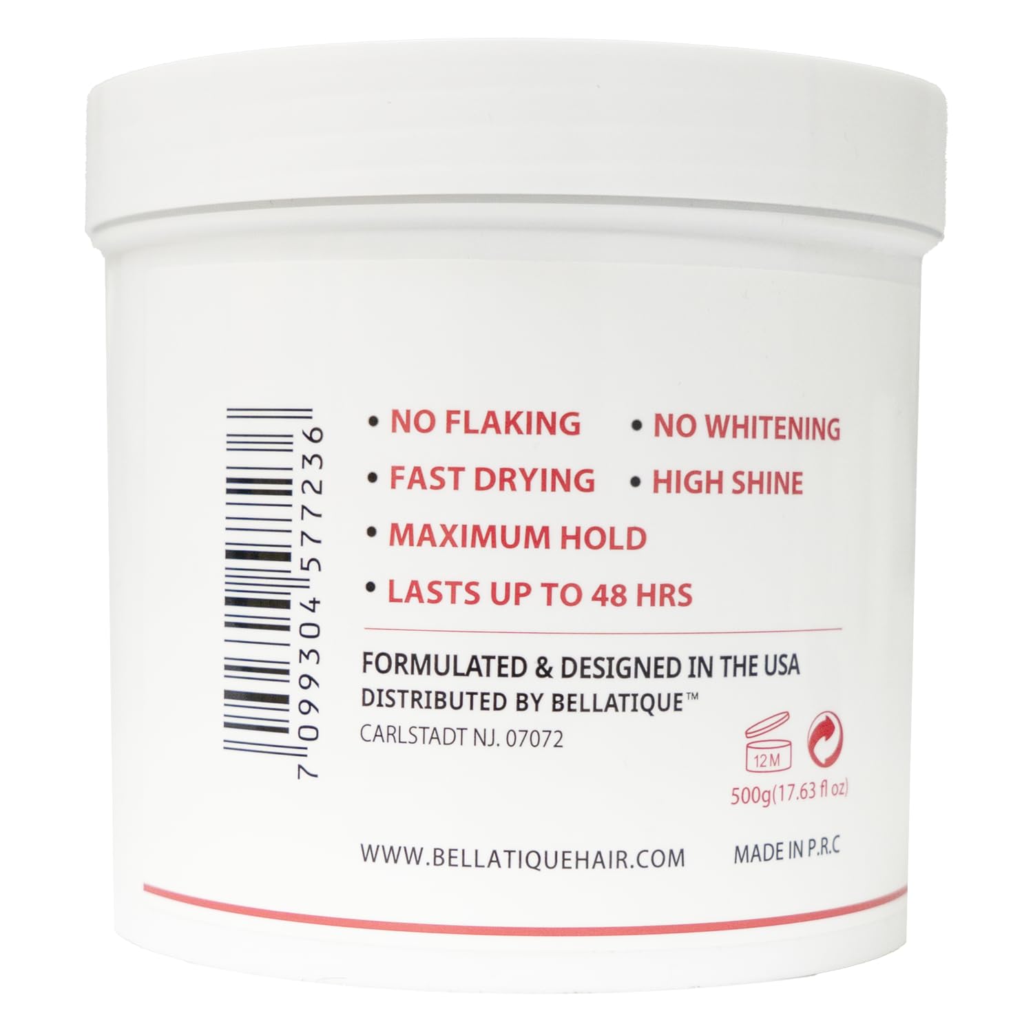 Gel Bellatique compatible avec tous les types de cheveux, usage quotidien.