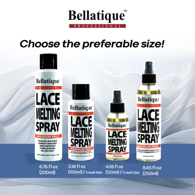 Bellatique Spray Fusion Dentelle: finition naturelle et enlèvement facile.