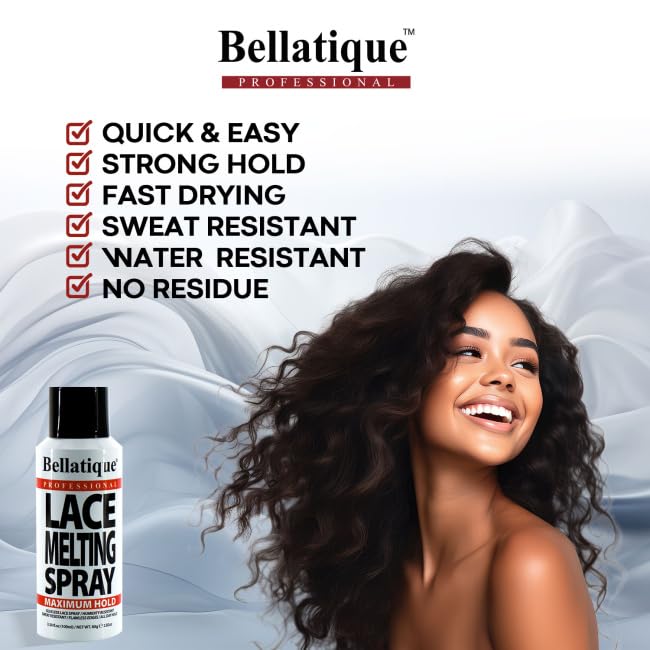 Bellatique Spray Fusion Dentelle: séchage rapide pour un look léger et fiable.