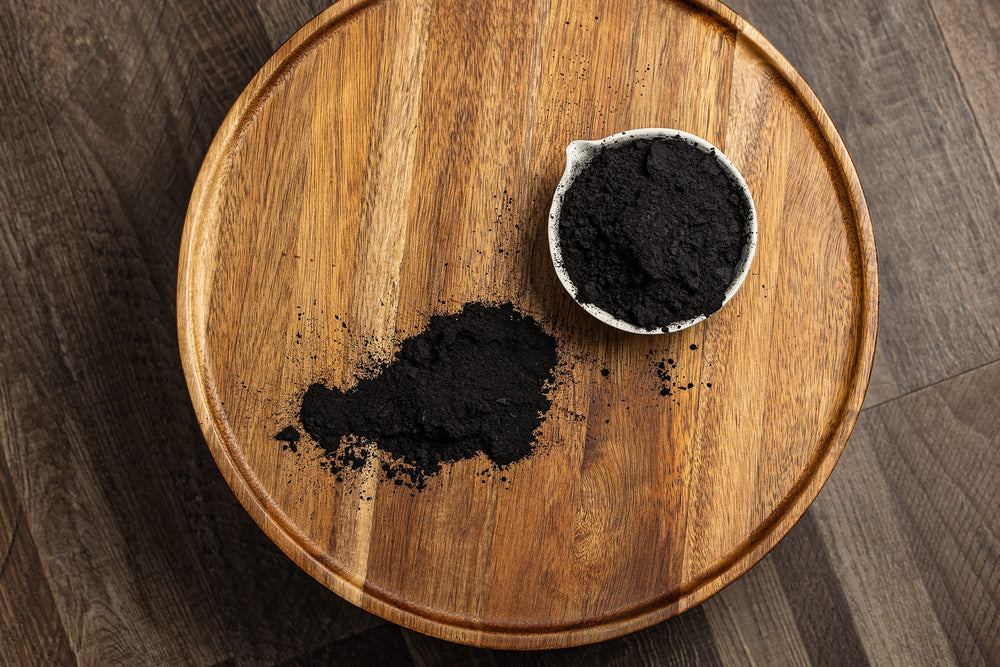 Poudre pour Fabrication Savon Maison au Charbon Actif Coco, résultat naturel.
