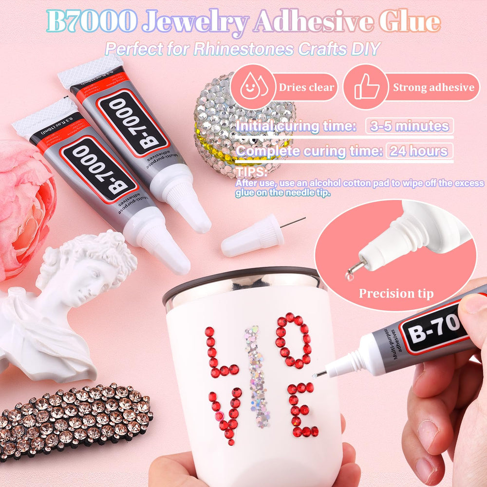 BELLEBOOST colle B7000 en tubes pour adhésion nette et durable.