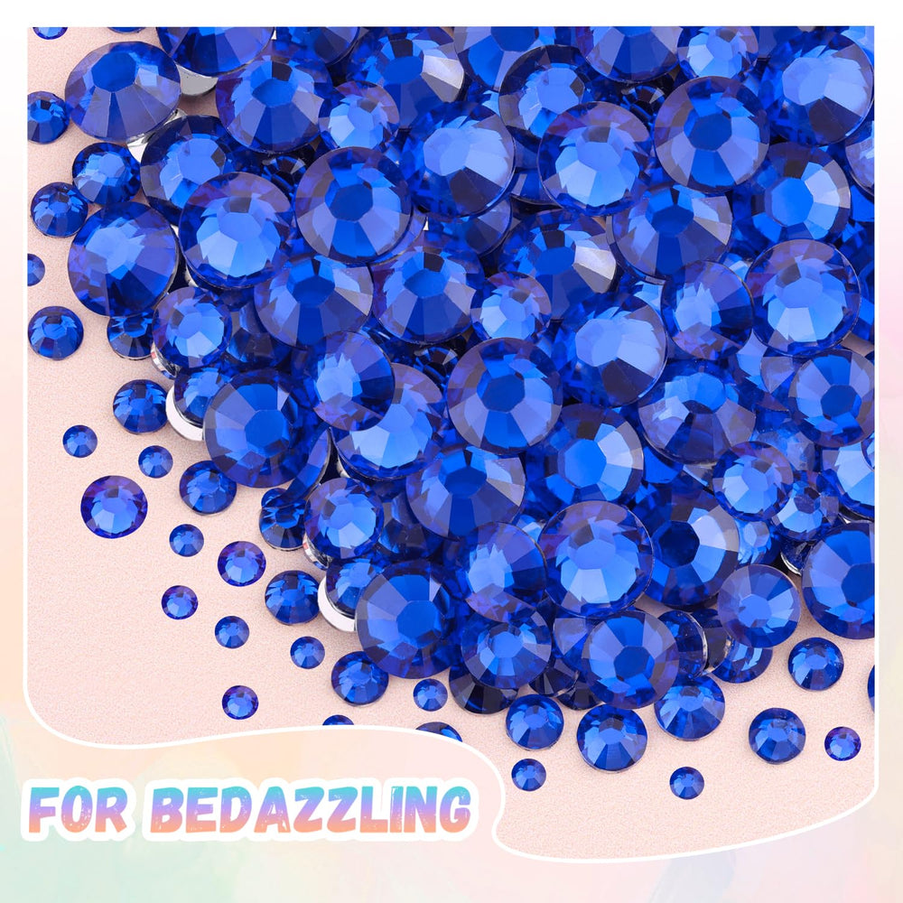 BELLEBOOST strass bleu royal projets DIY sur textile et objets.