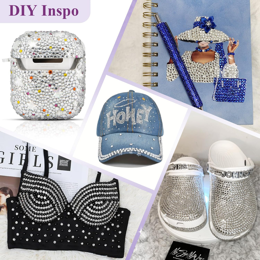 BELLEBOOST Gemmes verre brillantes transparentes – décorations bijoux et nail art