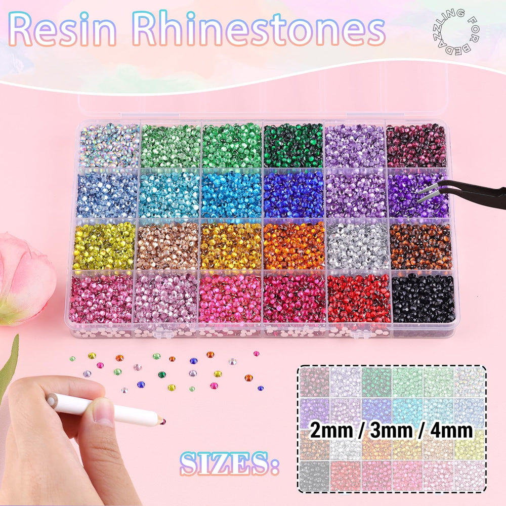 BELLEBOOST strass résine 2-3-4 mm avec reflets irisés pour designs éclatants