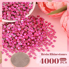 BELLEBOOST strass à dos plat rose fluo, brillance durable pour art des ongles et accessoires.