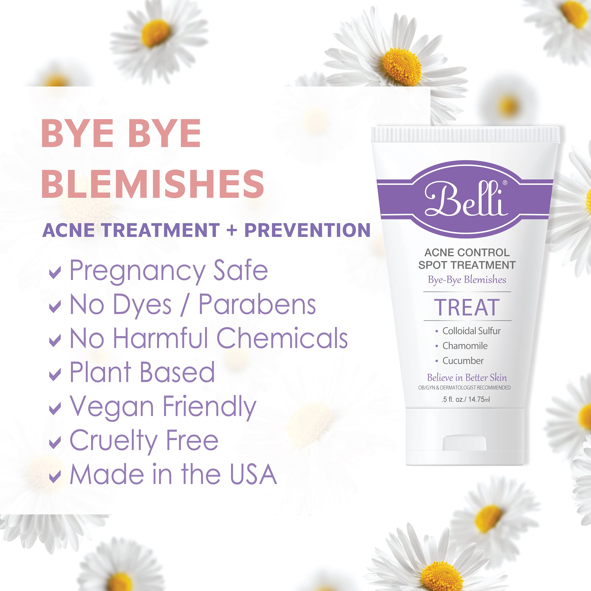 Belli Traitement contre l'acné — texture crème légère pour une sensation agréable.
