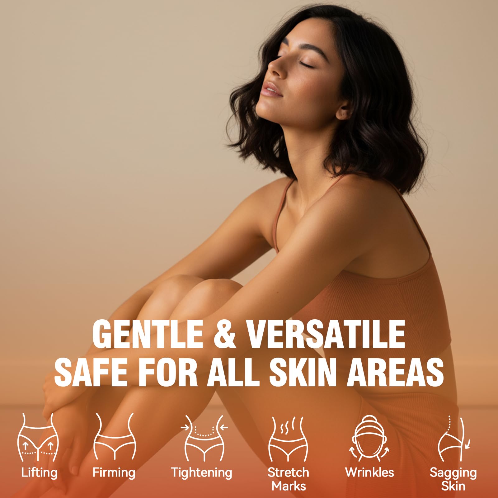 Bellisinno after-shower application demonstrates quick absorption for non-greasy comfort.