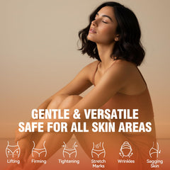 Bellisinno after-shower application demonstrates quick absorption for non-greasy comfort.