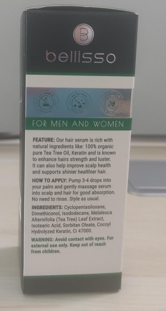 BELLISSO anti-frisottis pour cheveux disciplinés et douceur toute la journée.