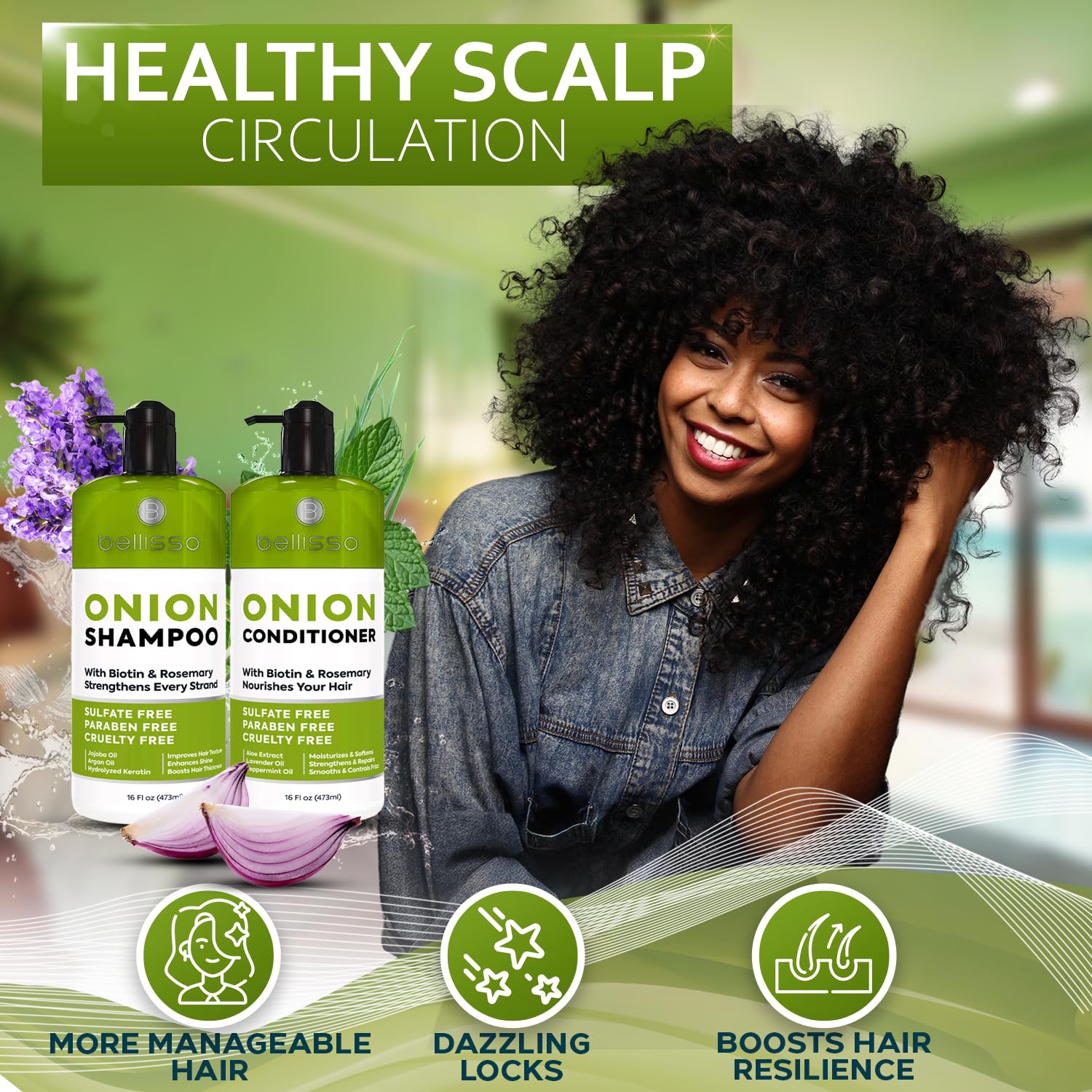 Application cheveux volumineux Bellisso, expérience spa à domicile