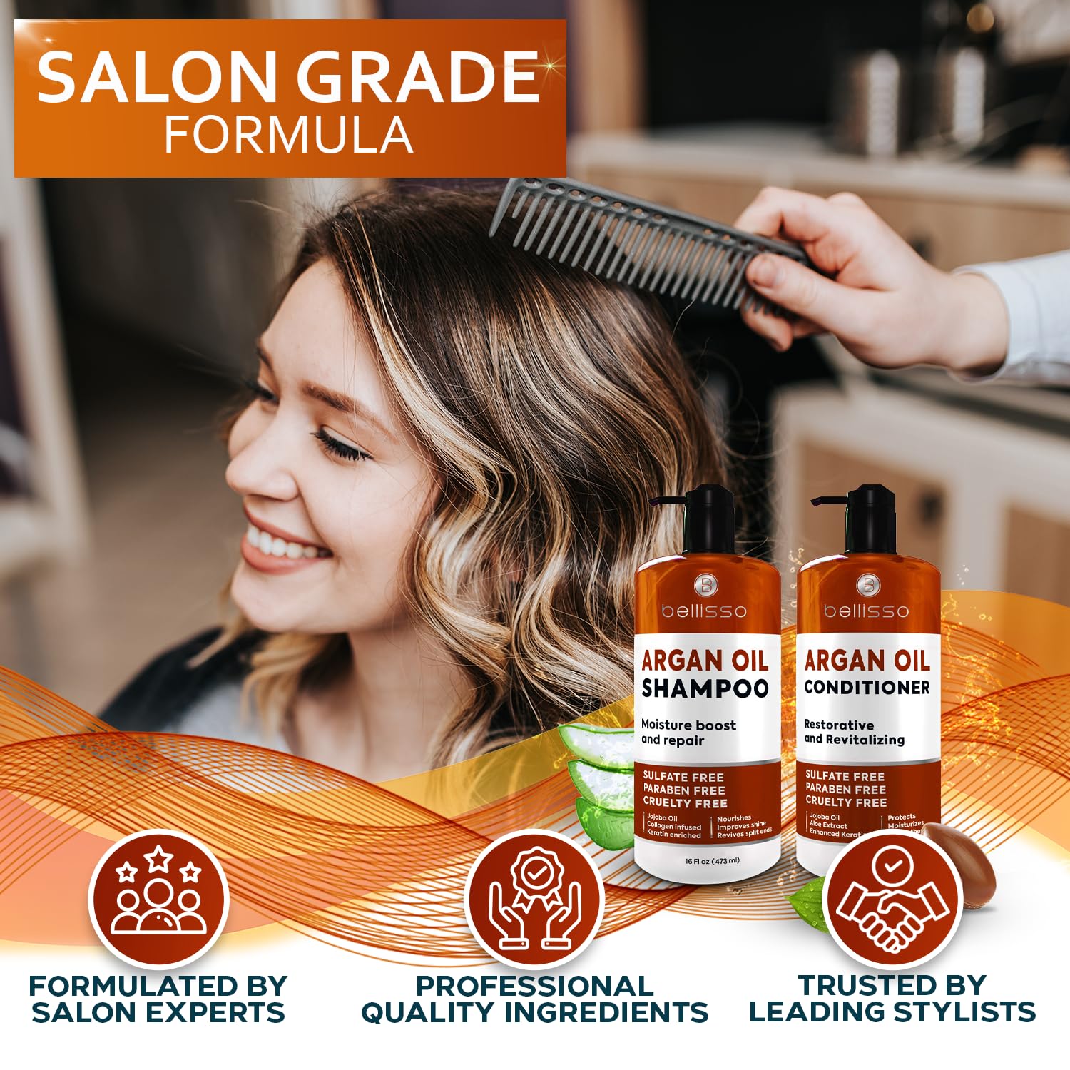 Bellisso Cheveux Bouclés – après usage, boucles définies et souples.