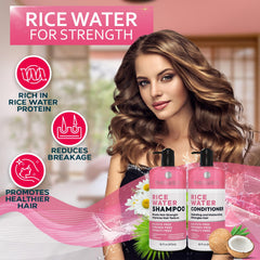 Bellisso Conditionneur eau de riz – bouteille facilite le démêlage.