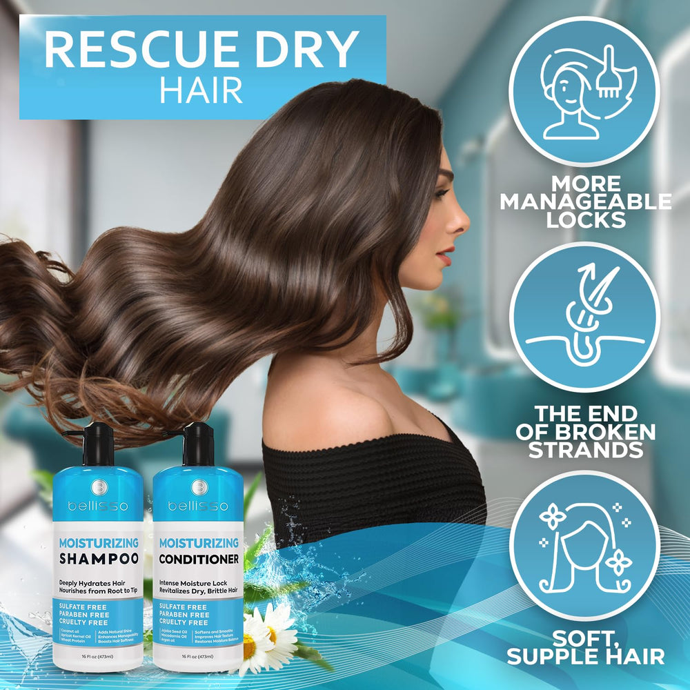 Crème nourrissante Bellisso, texture riche pour cheveux secs et déshydratés.
