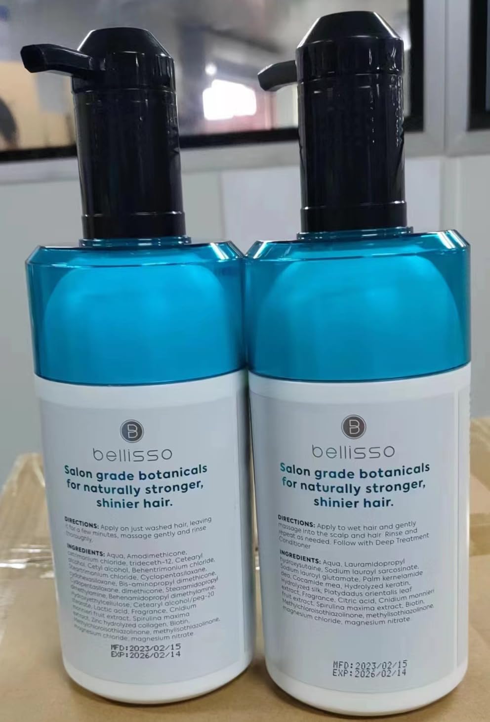 Bellisso Emballage Biotine, présentation soignée pour une routine capillaire.