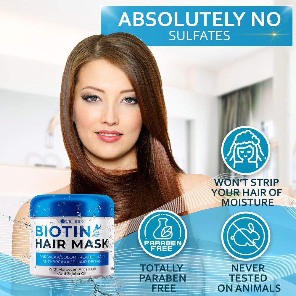 Bellisso Biotine : adapté à tous types de cheveux pour une routine.