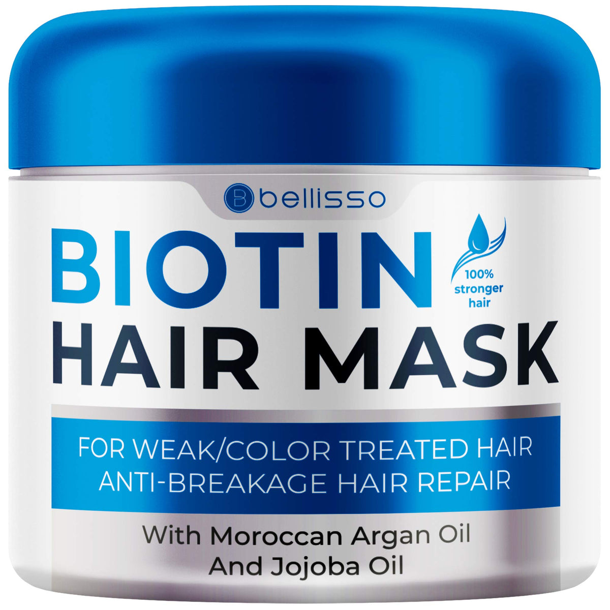Bellisso Masque Biotine : flacon pour volume potentiel sur cheveux fins.