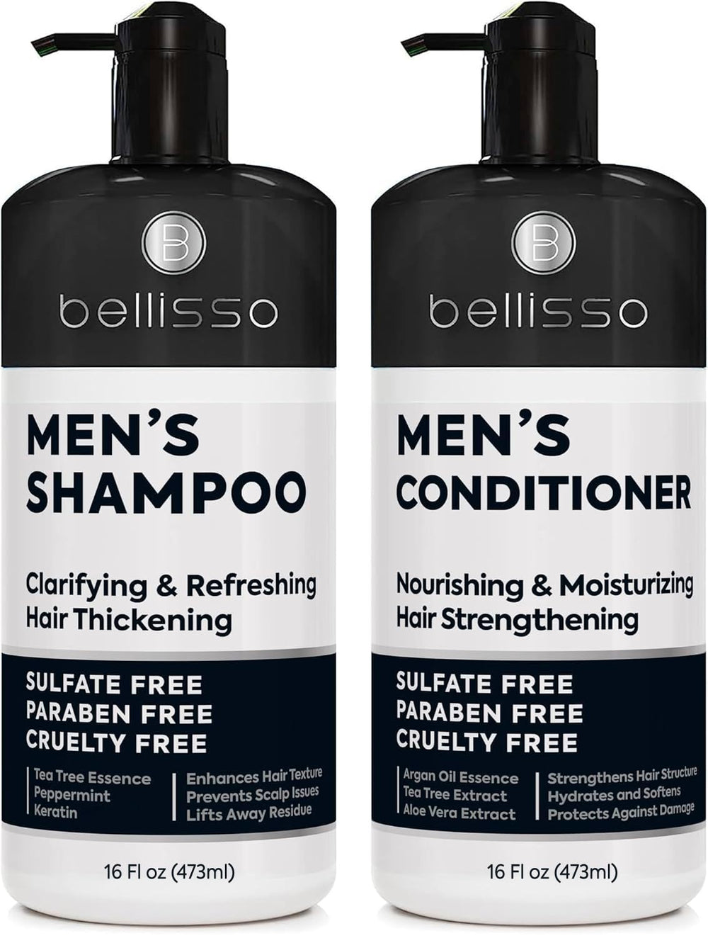 Bellisso Shampoing clarifiant en flacon pour éliminer les résidus et laisser les cheveux frais.