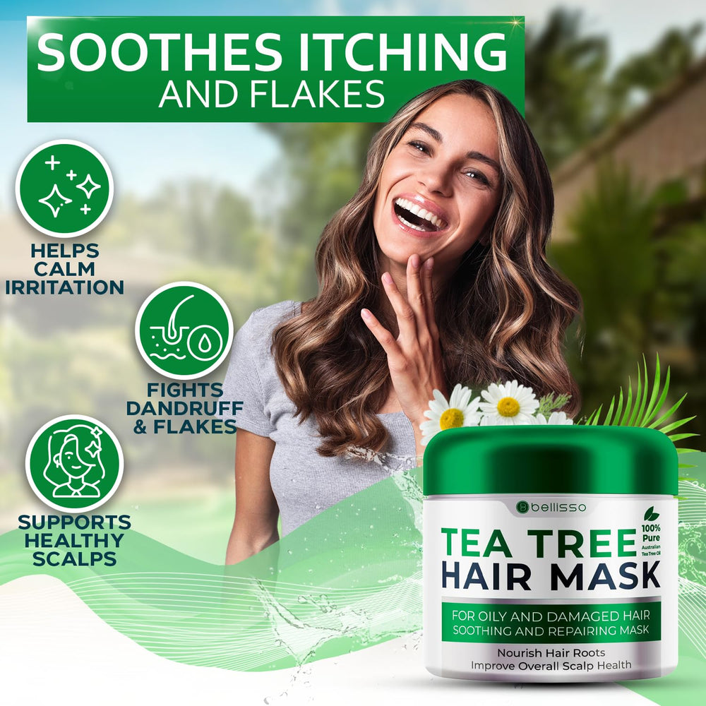 Bellisso Traitement hydratant argan et jojoba pour cheveux nourris et brillants.