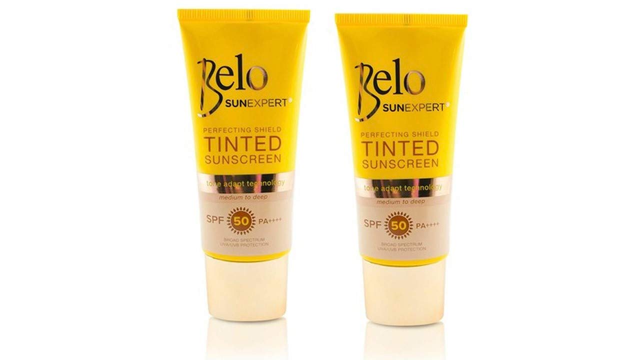 Belo Essentials Sunexpert Teinté Flacon 50 ml: protection légère et maquillage unifié.