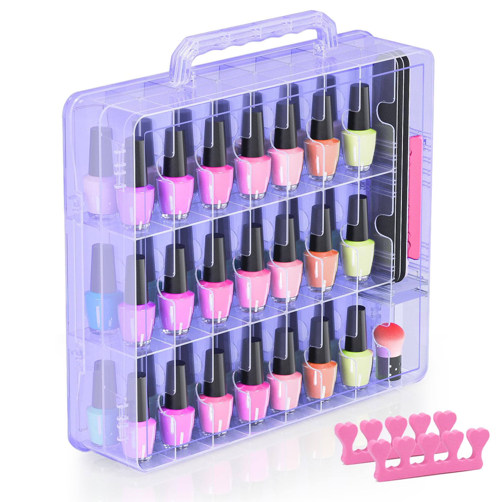 Beloving Organisateur-vernis 48 bouteilles à l'avant: visibilité rapide et rangement élégant.