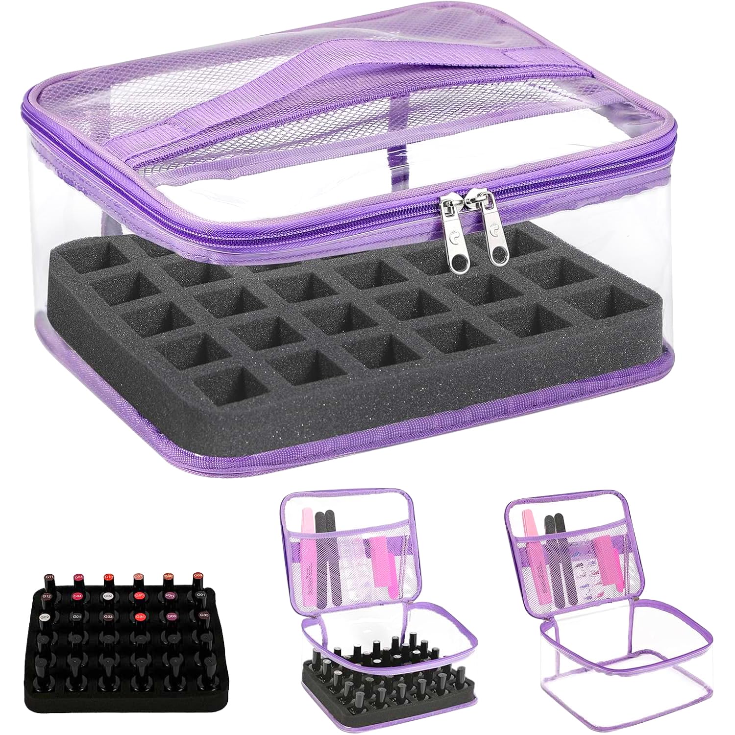 Beloving Organiseur Vernis 30 Bouteilles – rangement clair et pratique.